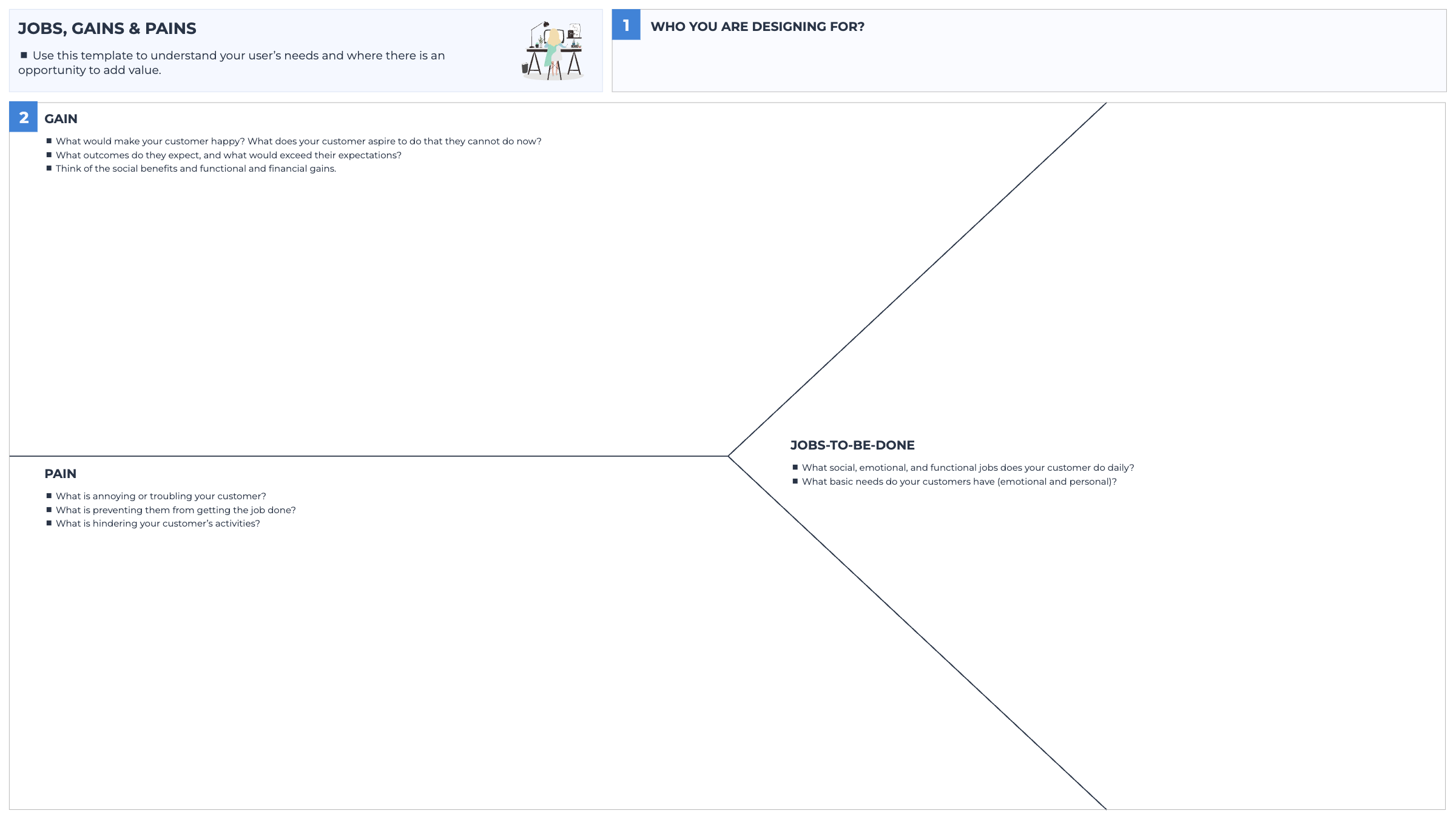 Jobs, Gains & Pains template