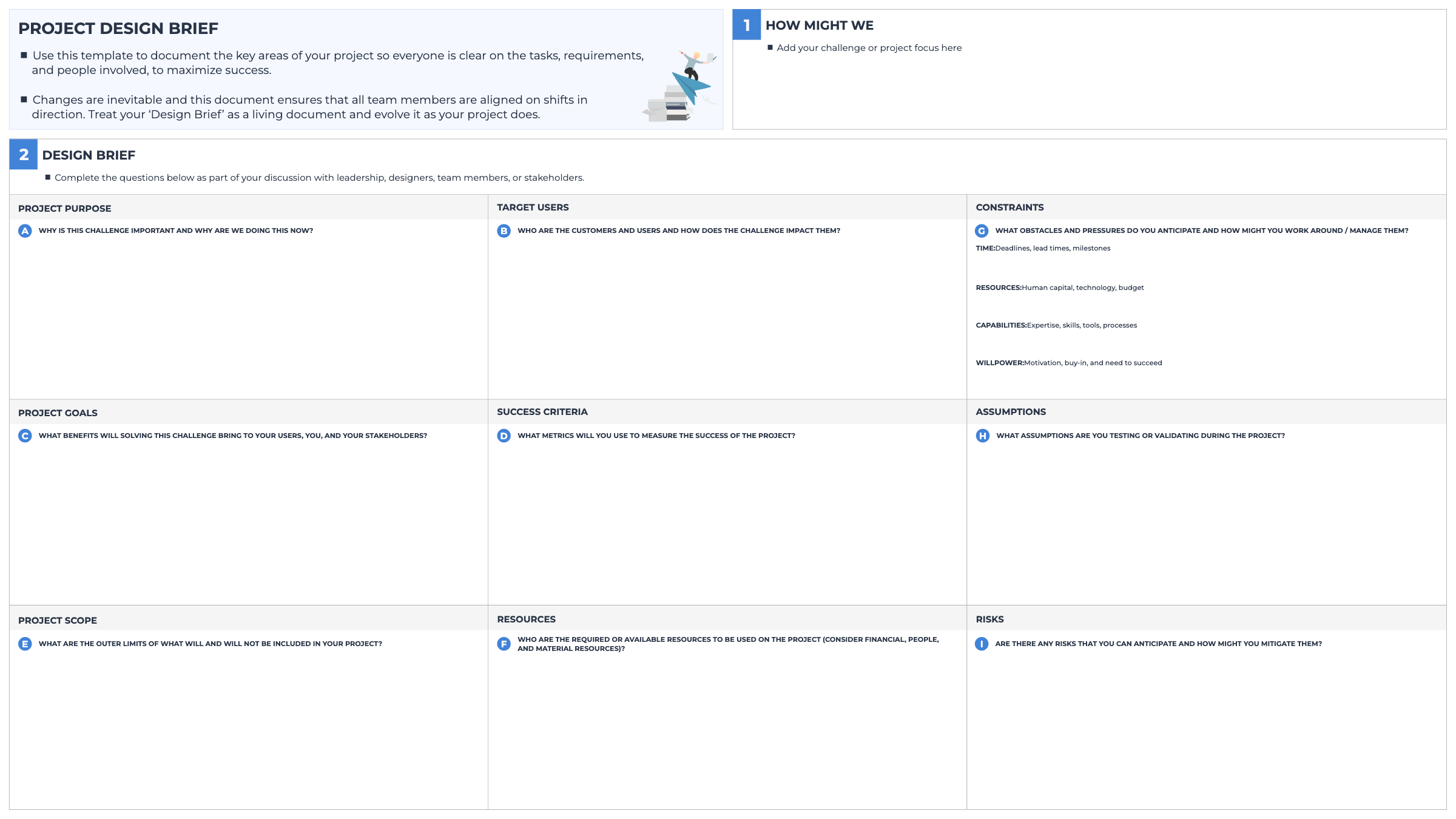Project Design Brief template
