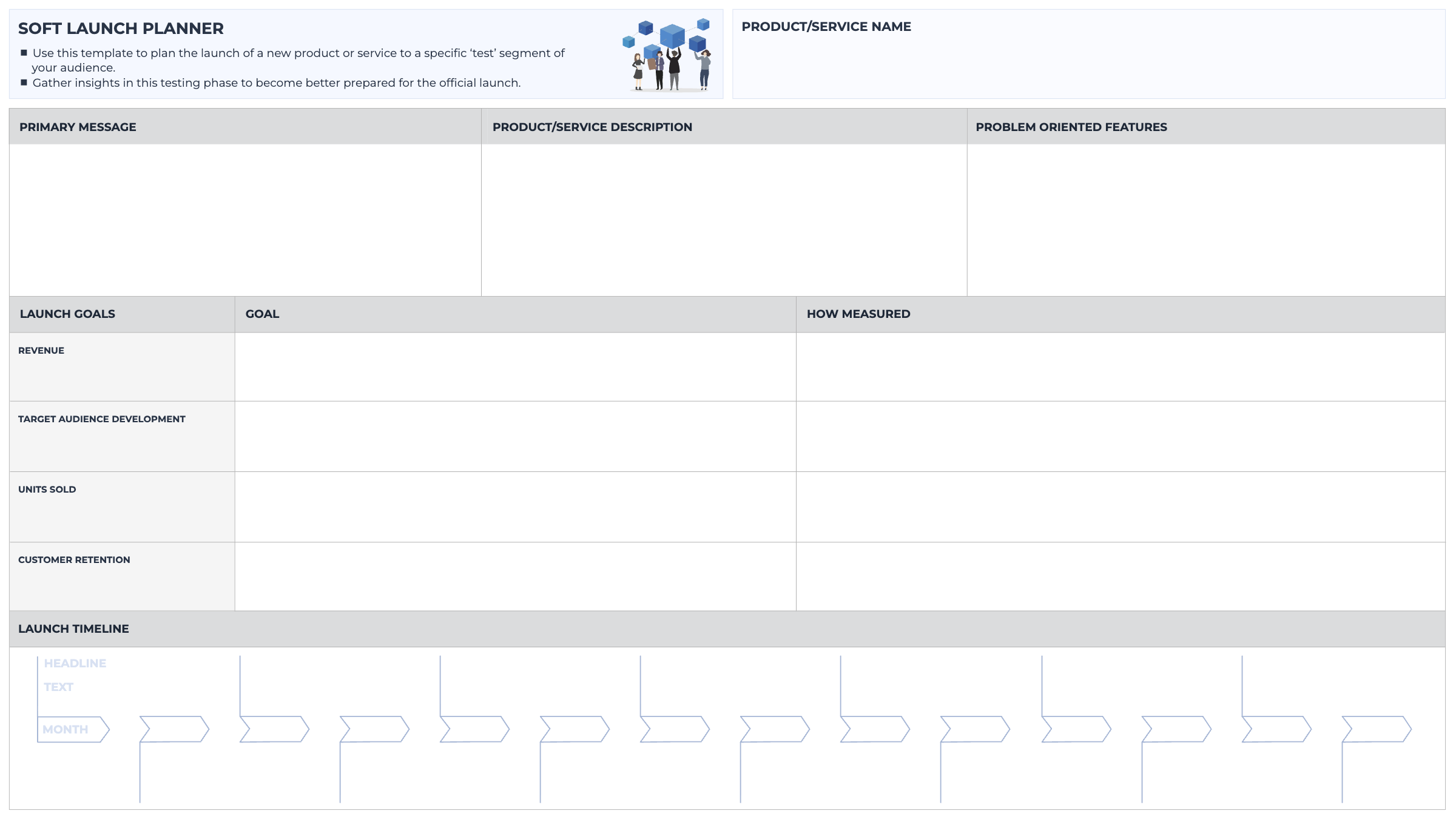 Soft Launch Planner template