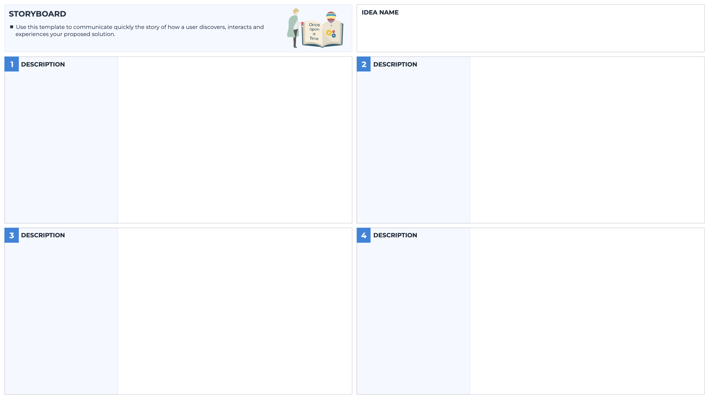 Storyboard template